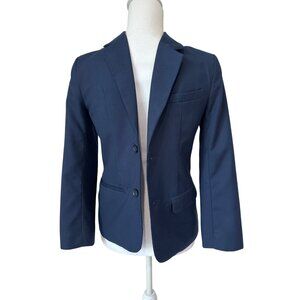 Childrens Place Boys Navy Blue Blazer Jacket Size 10 Lined W/ Two-Button Closure